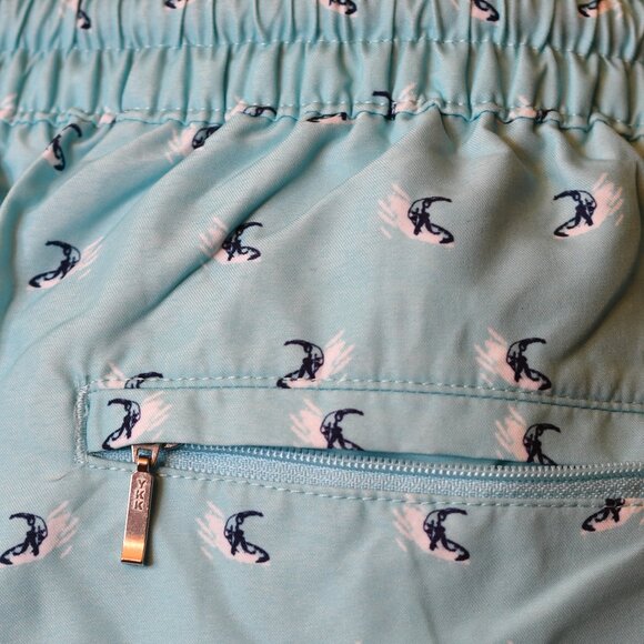 Murano Surfer Print Swim Trunks, Size XL - Picture 3 of 4